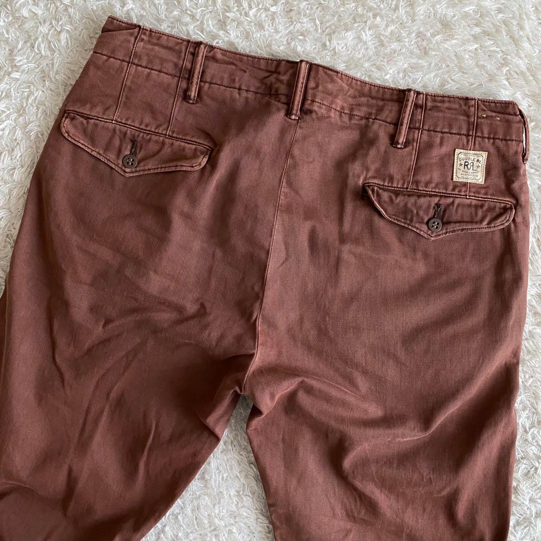 大戦モデル/W32 RRL M-41 ミリタリーパンツ ユニオンチケット 赤茶