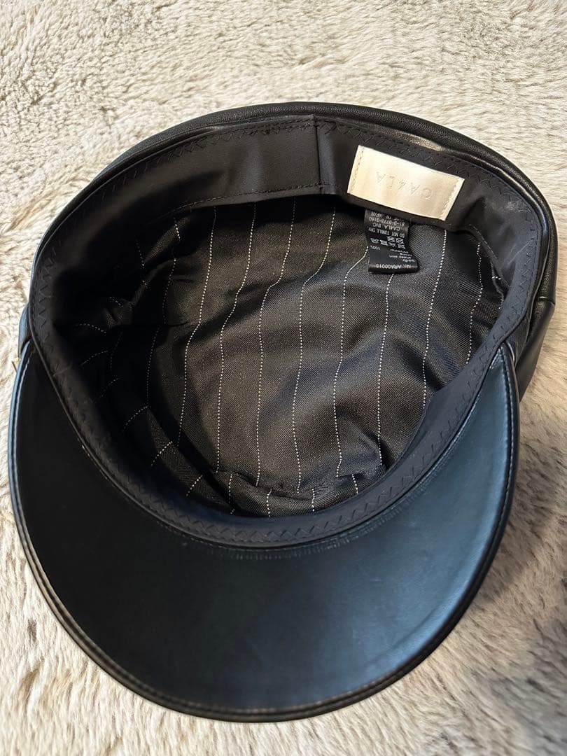 CA4LA LILITH 黒レザーキャスケット