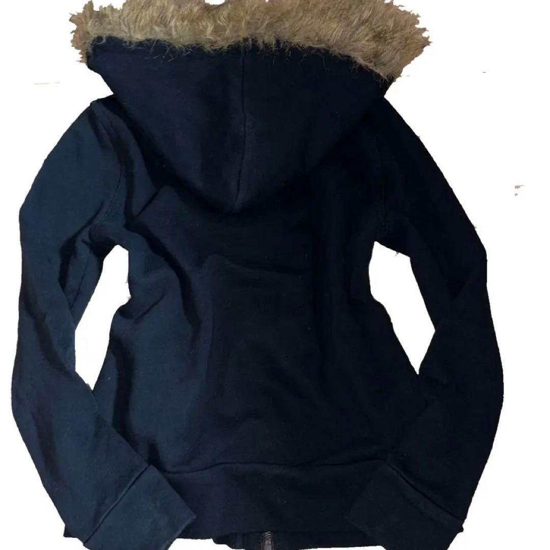 リズリサドール赤黒チェックファーパーカー☆冠星刺繍y2k金ボタン平成ロリギャル