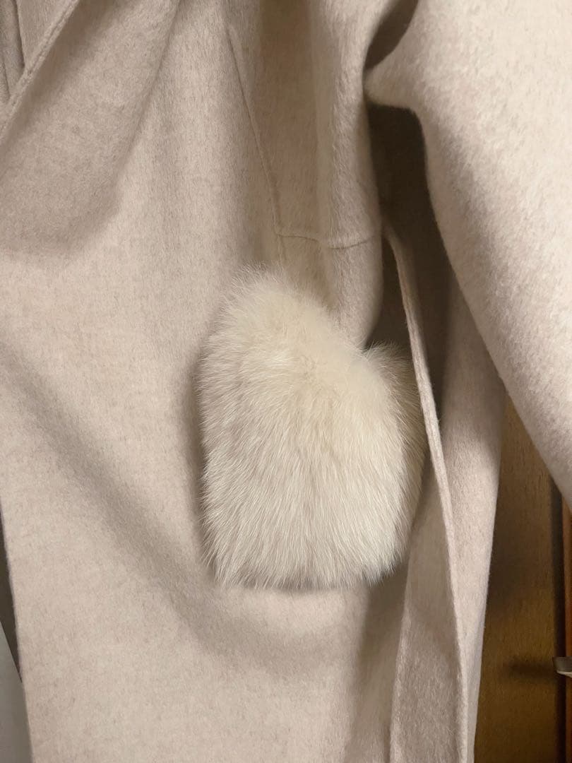 ウールダブルフェイスショールカラーロングコート　UBig