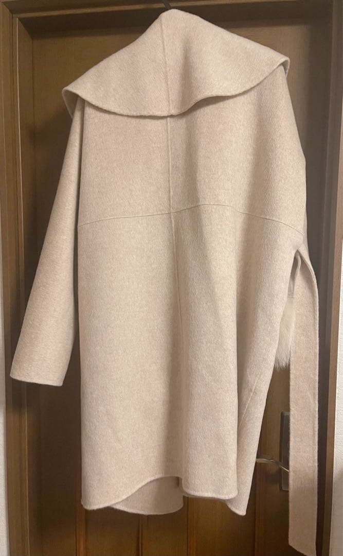 ウールダブルフェイスショールカラーロングコート　UBig