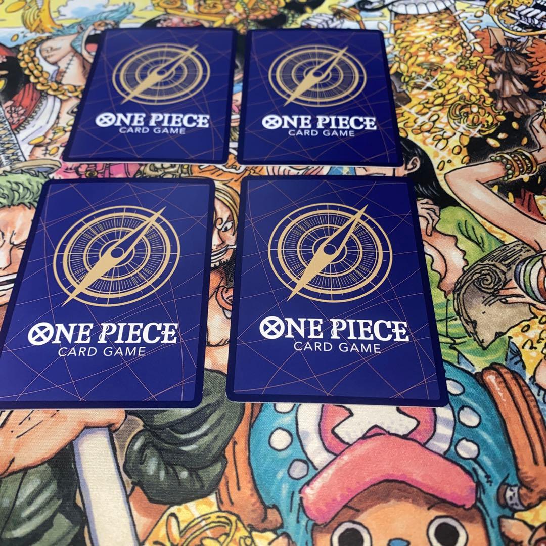 ワンピースカード　ルフィ　プロモ　4枚　バンダイフェス　肉ルフィ