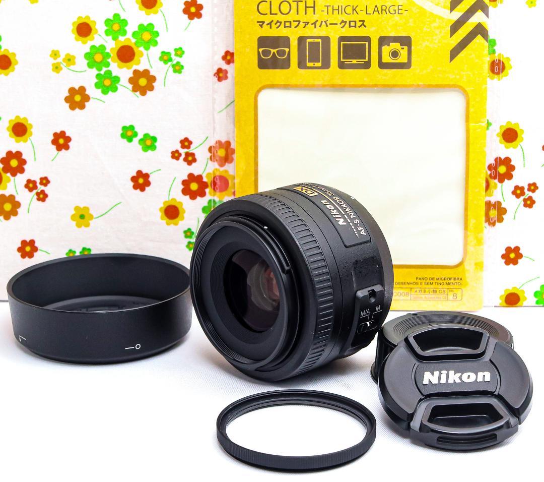 美品 Nikon NIKKOR 35mm f1.8☆単焦点レンズ☆レンズフード付