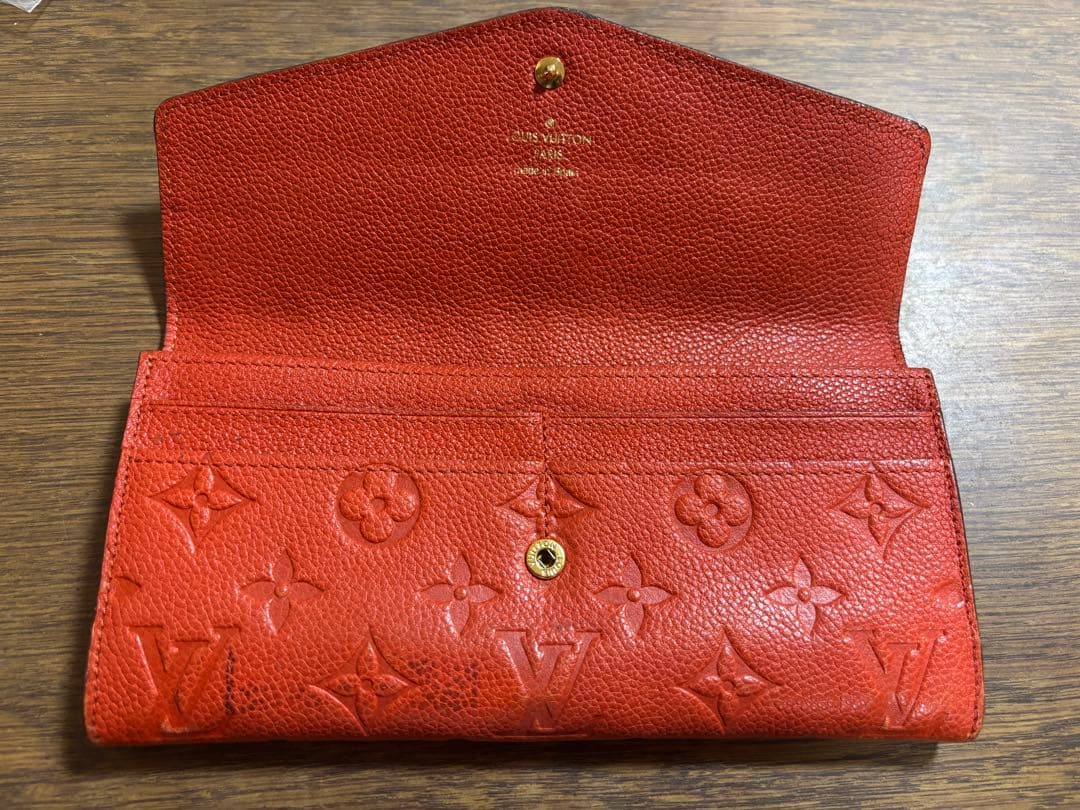 Louis Vuitton オレンジ　ルイヴィトン モノグラム 長財布