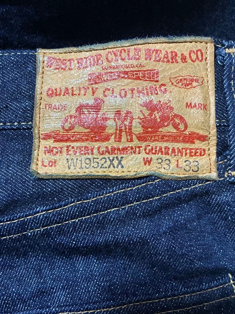 セットアップ WESTRIDE×WAREHOUSE バナーデニム 1952XX