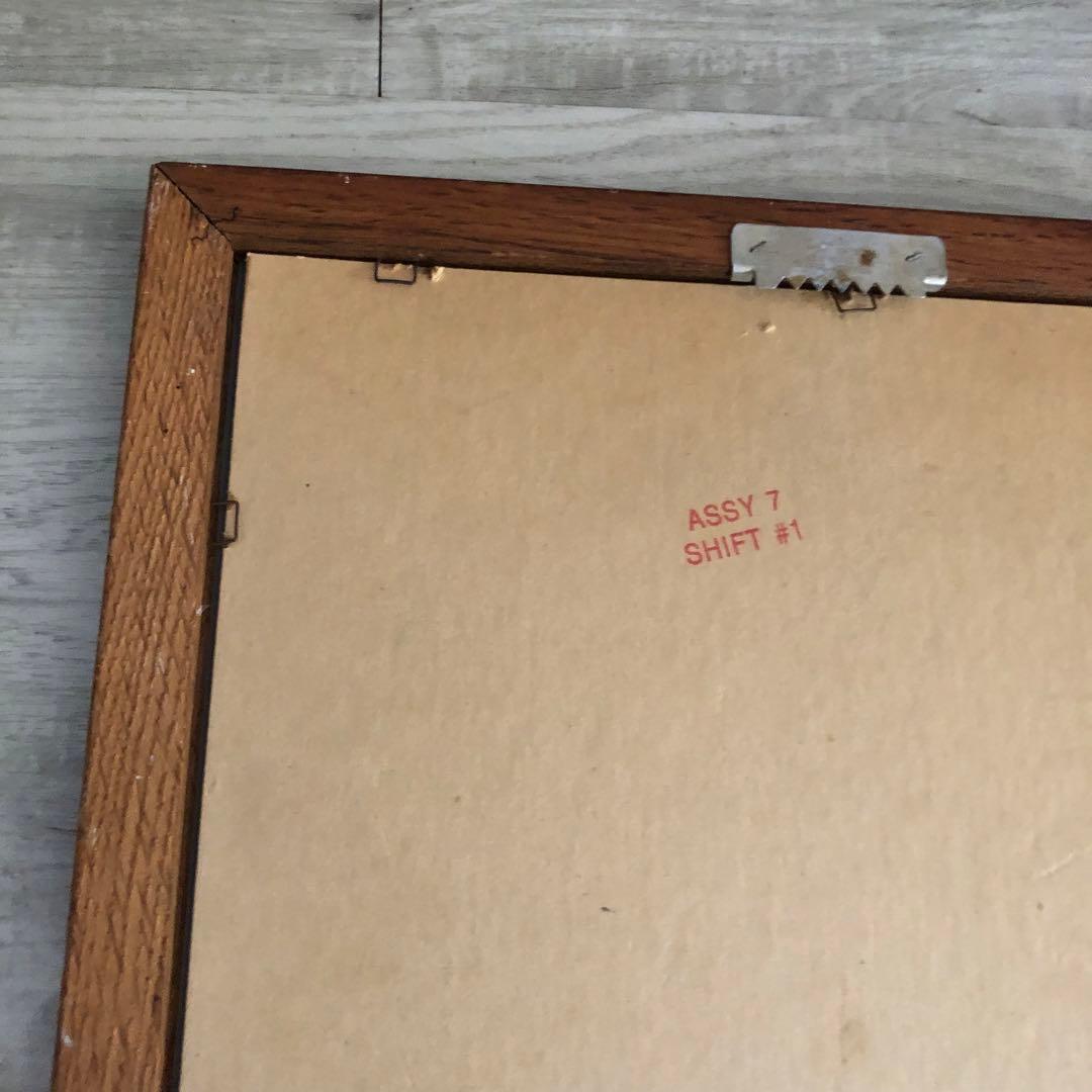 アメリカUSAビンテージペプシコーラ木枠フレームパブミラーバーサイン鏡40cm