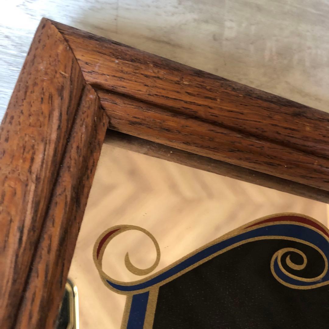 アメリカUSAビンテージペプシコーラ木枠フレームパブミラーバーサイン鏡40cm