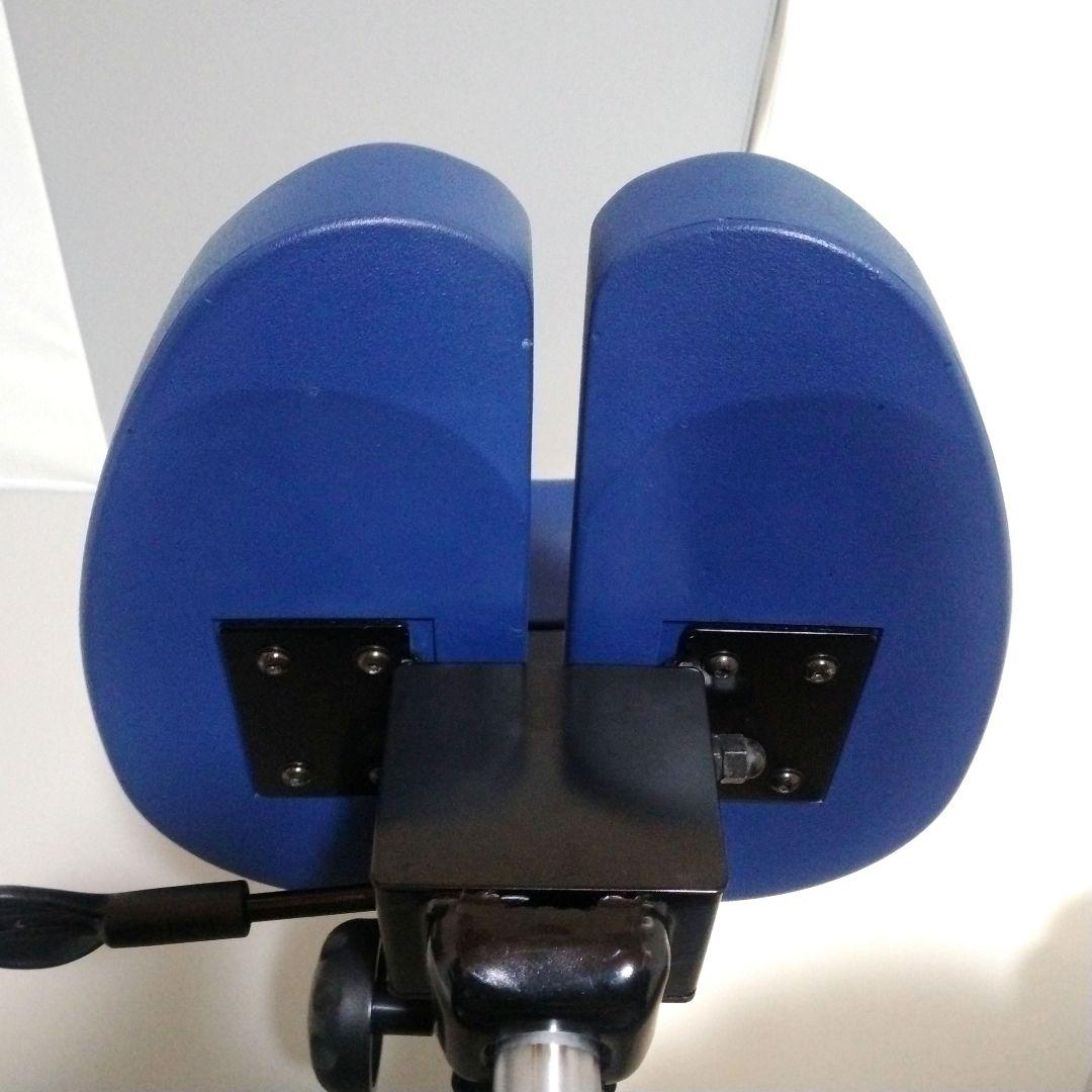 アーユルチェア ルナ 丸ベースタイプ 足置きリング付き ブルー