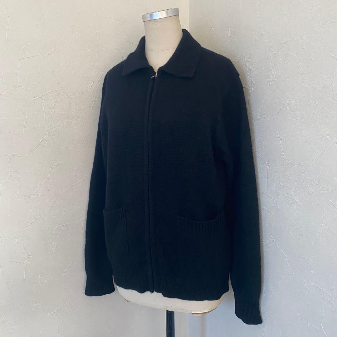 MARGARET HOWELL ドライバーズ ニット ジップアップ カシミヤ混