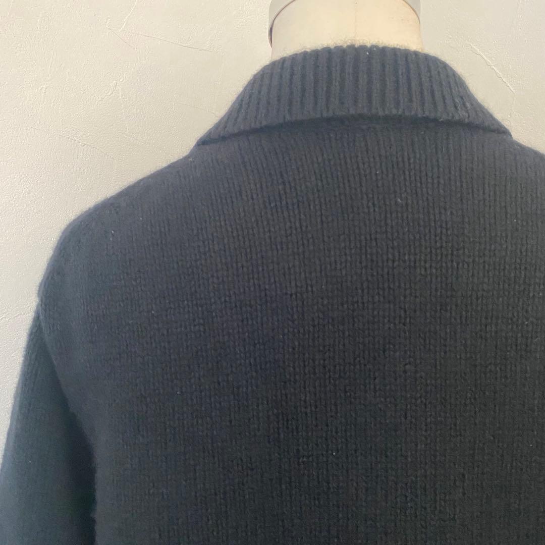 MARGARET HOWELL ドライバーズ ニット ジップアップ カシミヤ混