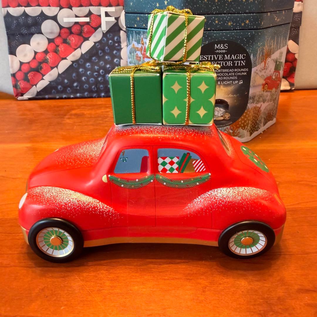 14 M&S プロジェクター缶　ジェリー缶　セット　イギリス　クリスマス