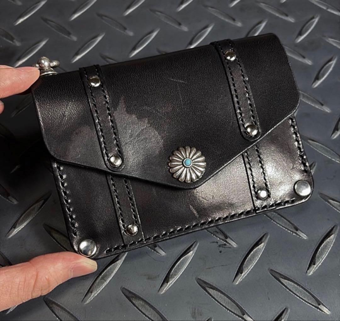 海賊トラッカーウォレット　栃木レザー