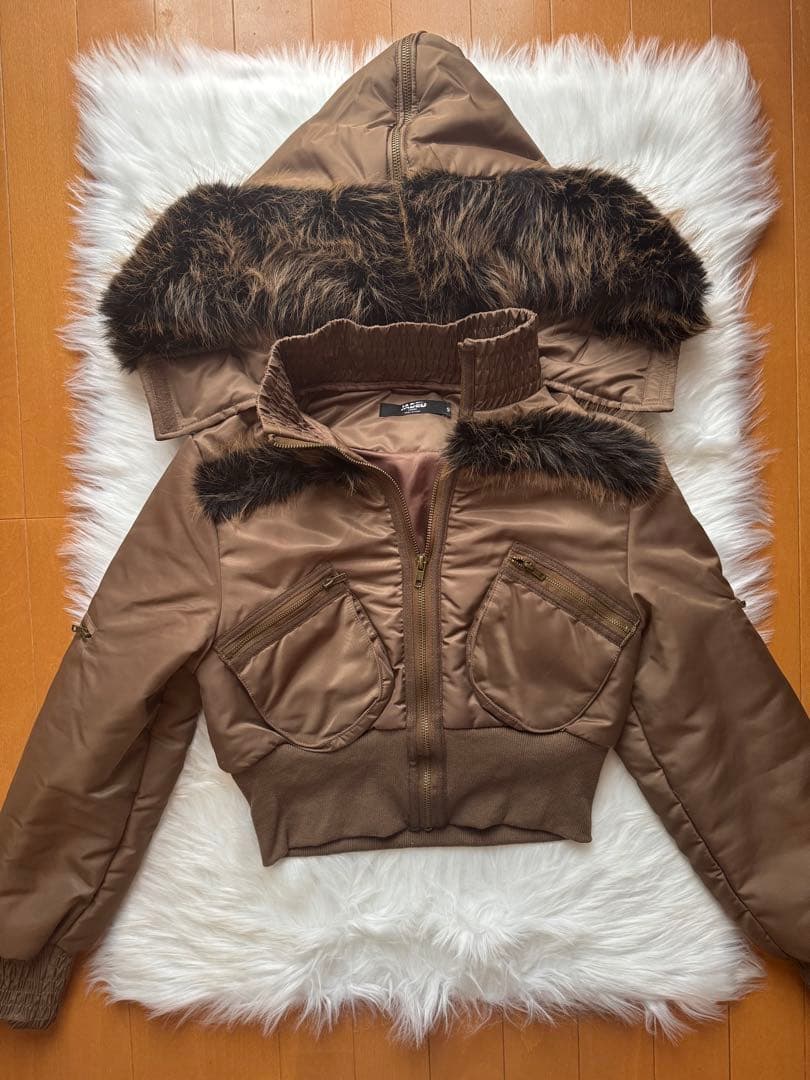 【JADED LONDON】フード付きブラウンジャケット