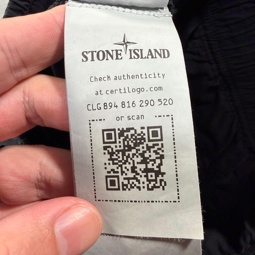 ストーンアイランド　黒　カーゴパンツ　29サイズ　761531303