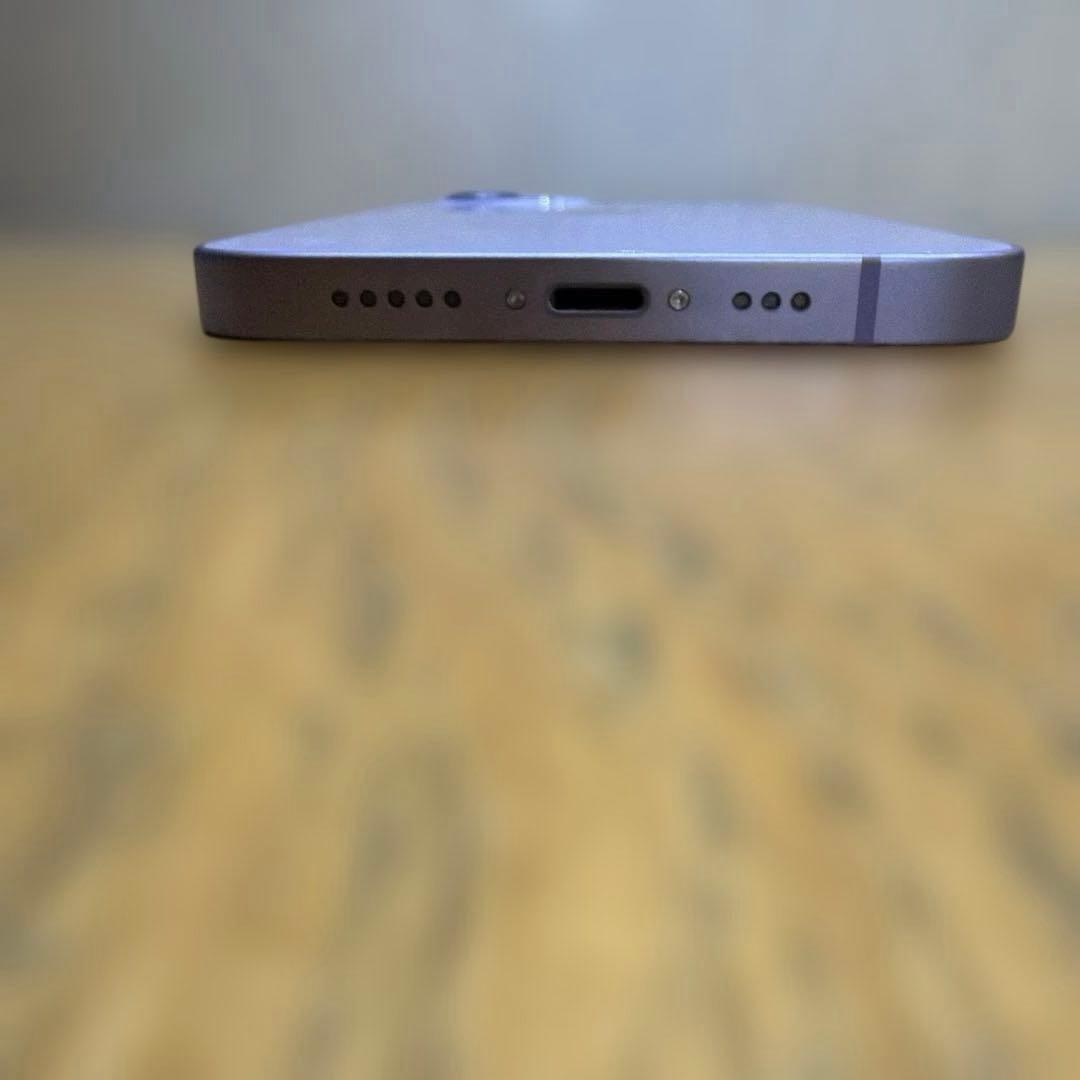 iPhone12 64GB パープル SIMロック解除 極美品 バッテリー77%