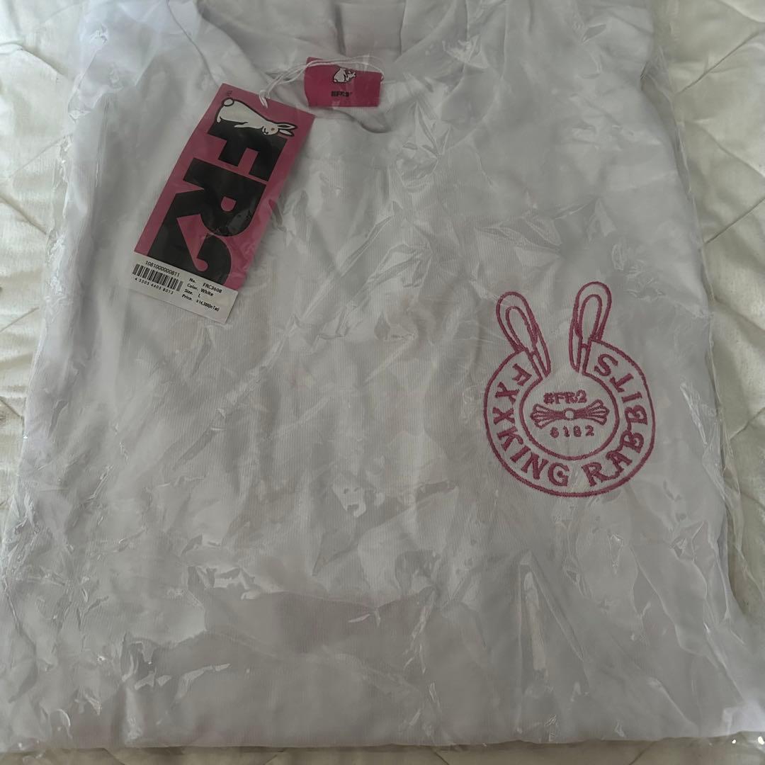新品 FR2梅Tシャツ 白 FR2 梅 クロムハーツ L ピンク