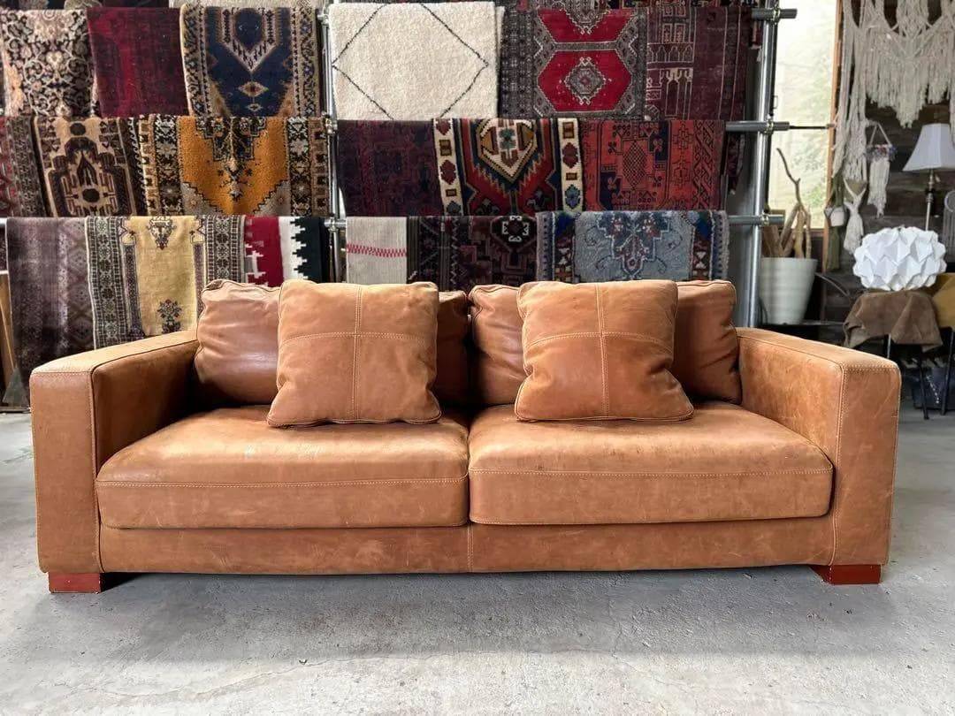 SQUARE FURNITURE / スクエアファニチャー　レザーソファ