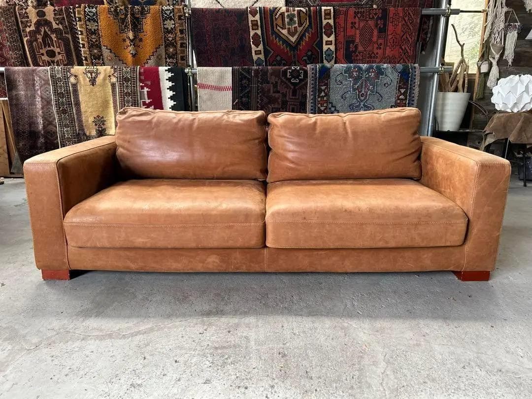 SQUARE FURNITURE / スクエアファニチャー　レザーソファ