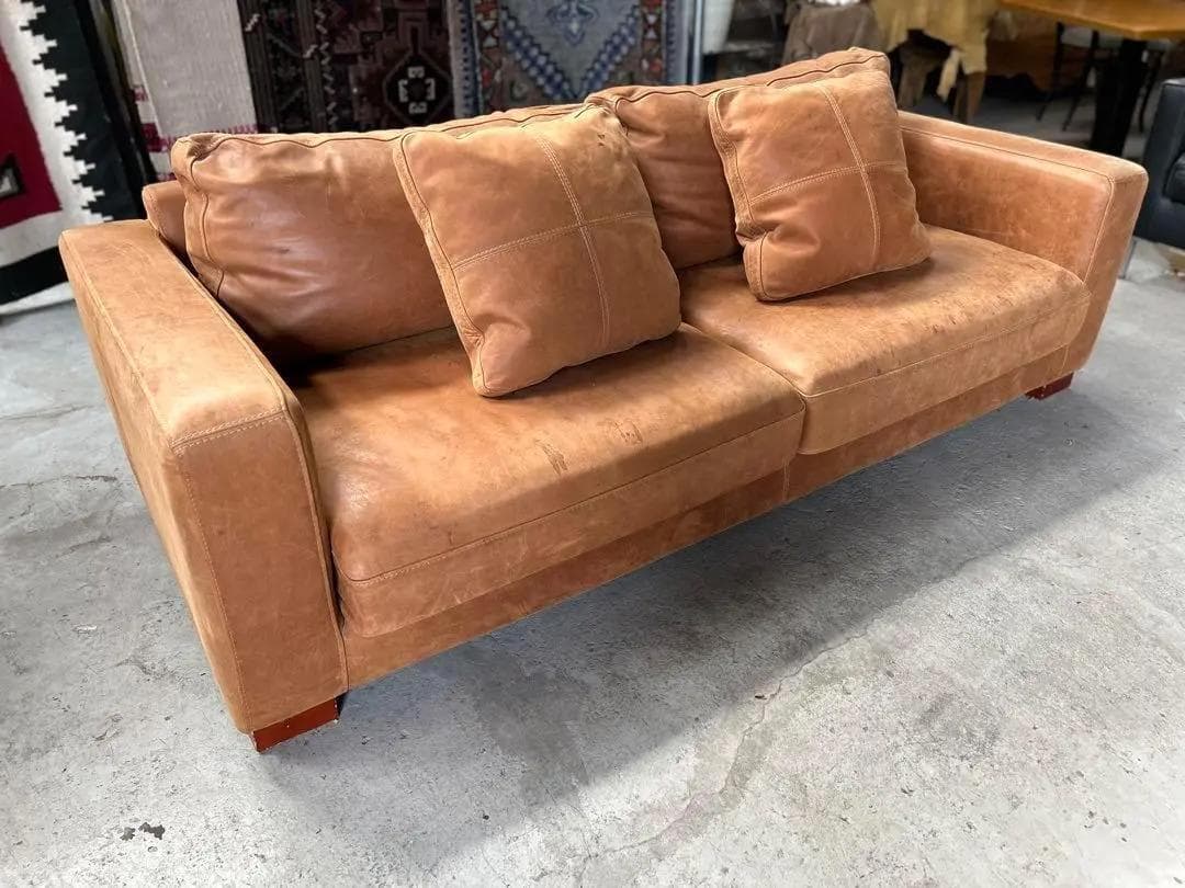 SQUARE FURNITURE / スクエアファニチャー　レザーソファ