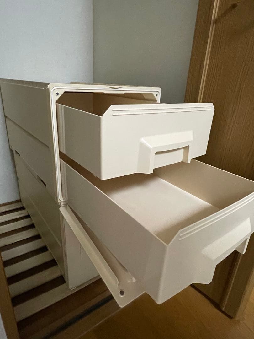 値下げ タッパーウェア スーパーチェスト 2段引き出し Tupperware