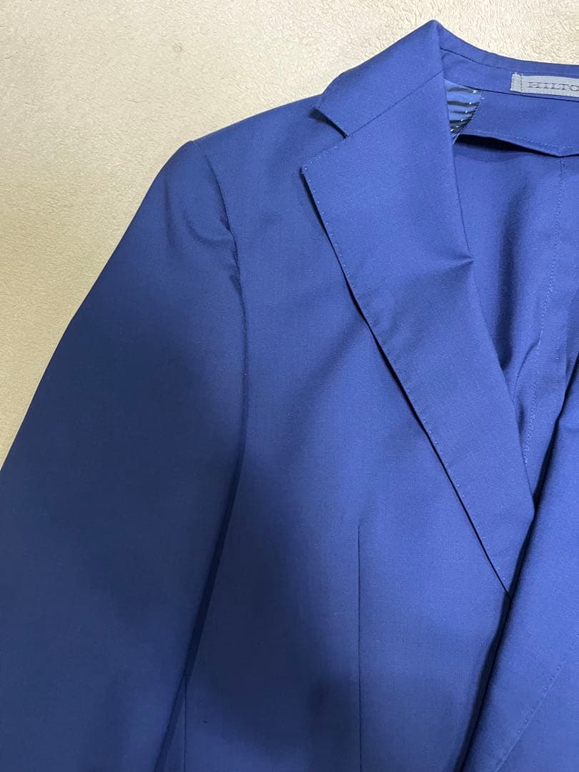 HILTON ヒルトン　ブルー　スーツ　セットアップ