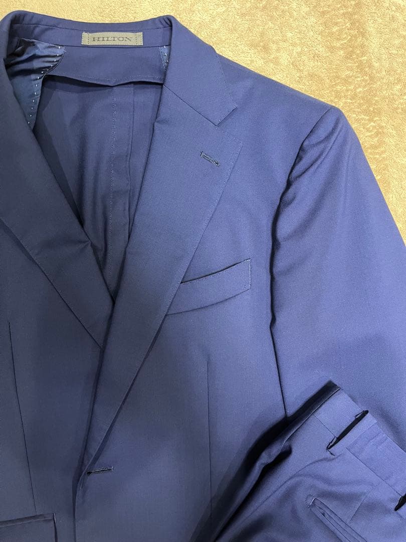 HILTON ヒルトン　ブルー　スーツ　セットアップ