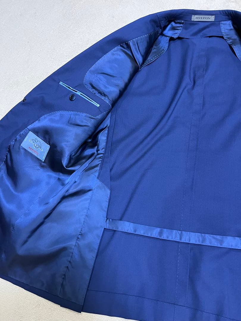 HILTON ヒルトン　ブルー　スーツ　セットアップ
