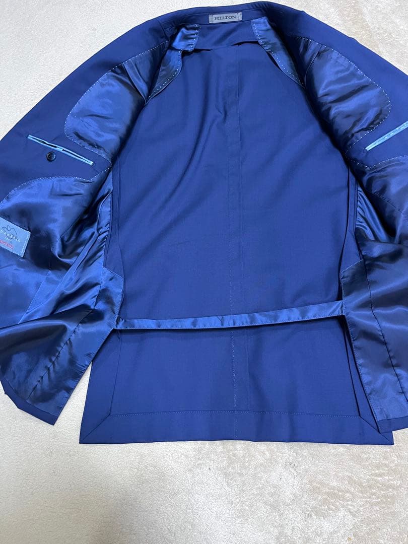 HILTON ヒルトン　ブルー　スーツ　セットアップ