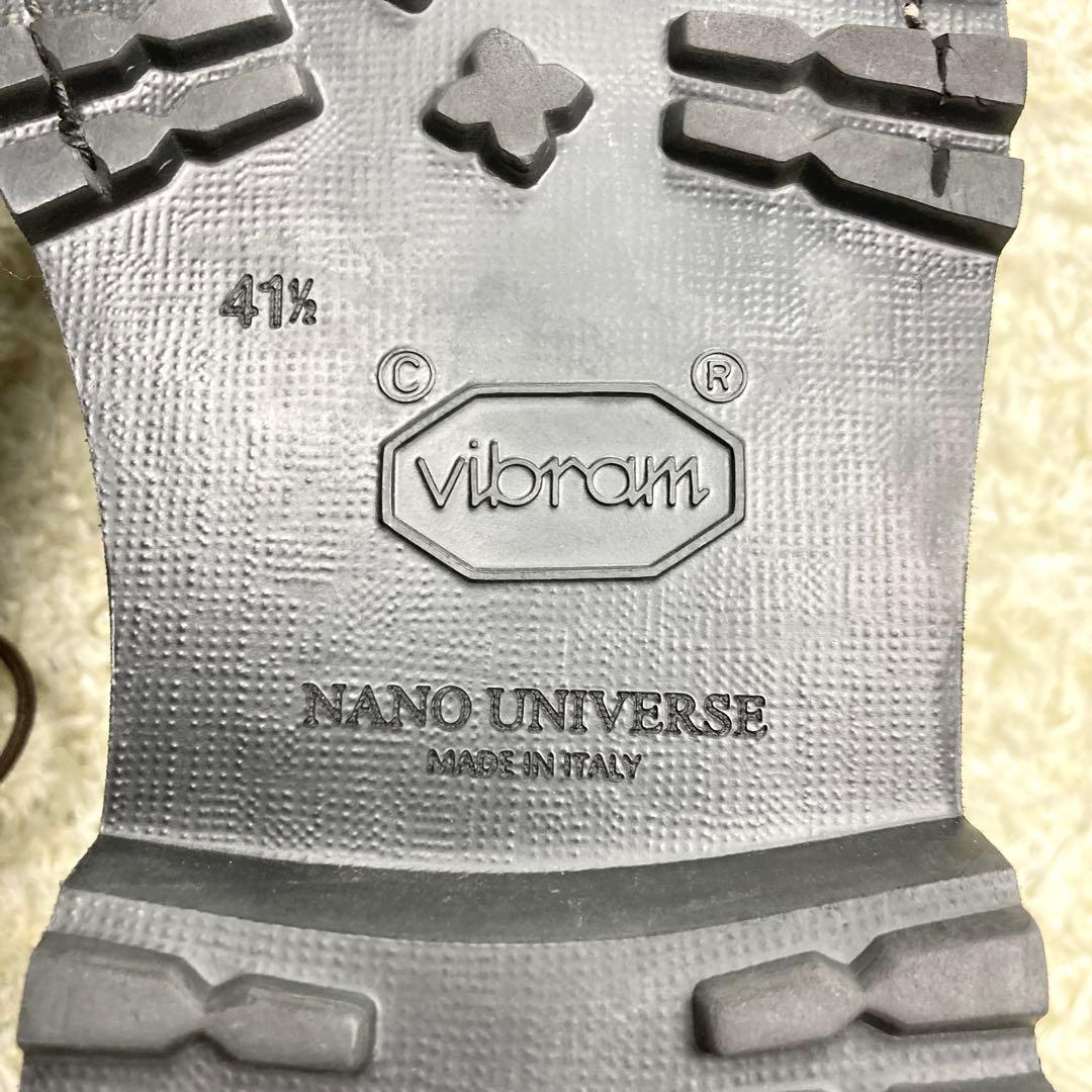 『極美品』イタリア製 チロリアンシューズ ナノユニバース ビブラムソール 革靴