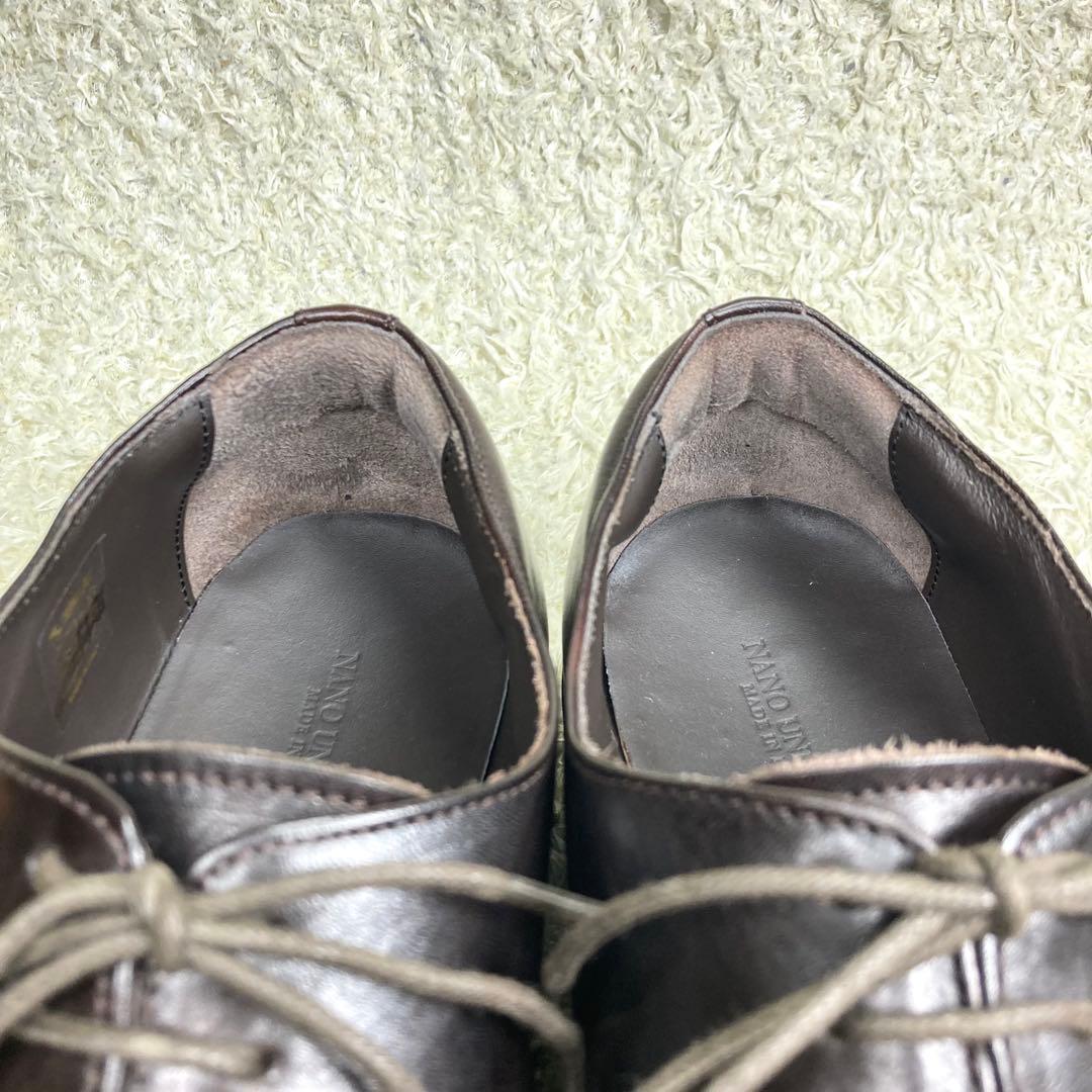 『極美品』イタリア製 チロリアンシューズ ナノユニバース ビブラムソール 革靴