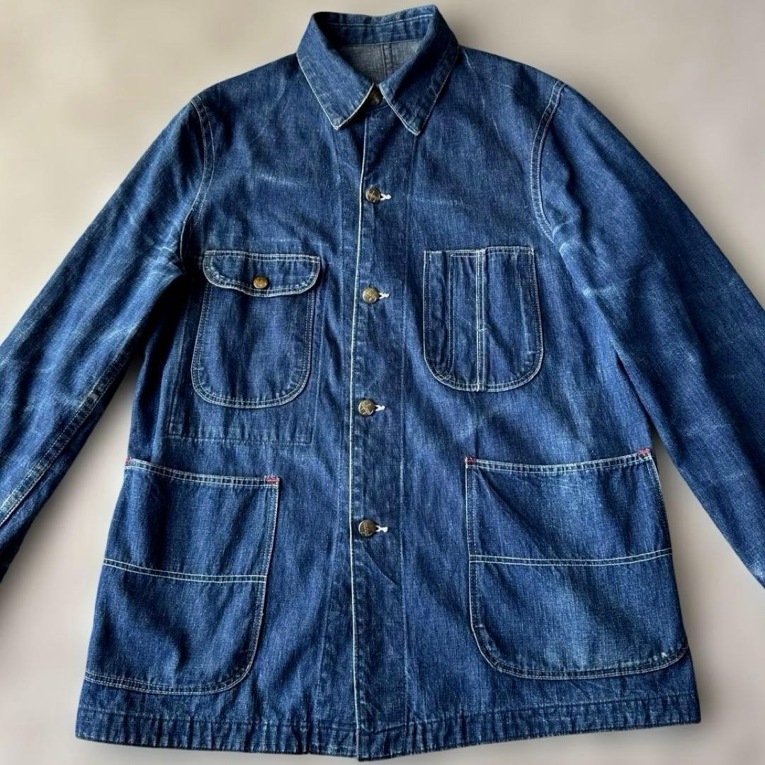 Sanforizedサンフォライズド　カバーオール　ビンテージ　インディゴ