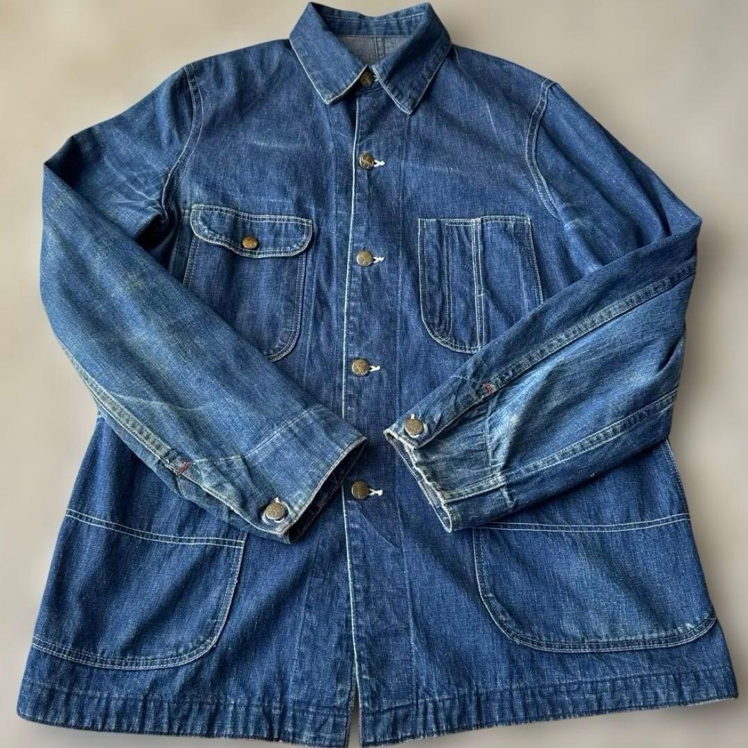 Sanforizedサンフォライズド　カバーオール　ビンテージ　インディゴ