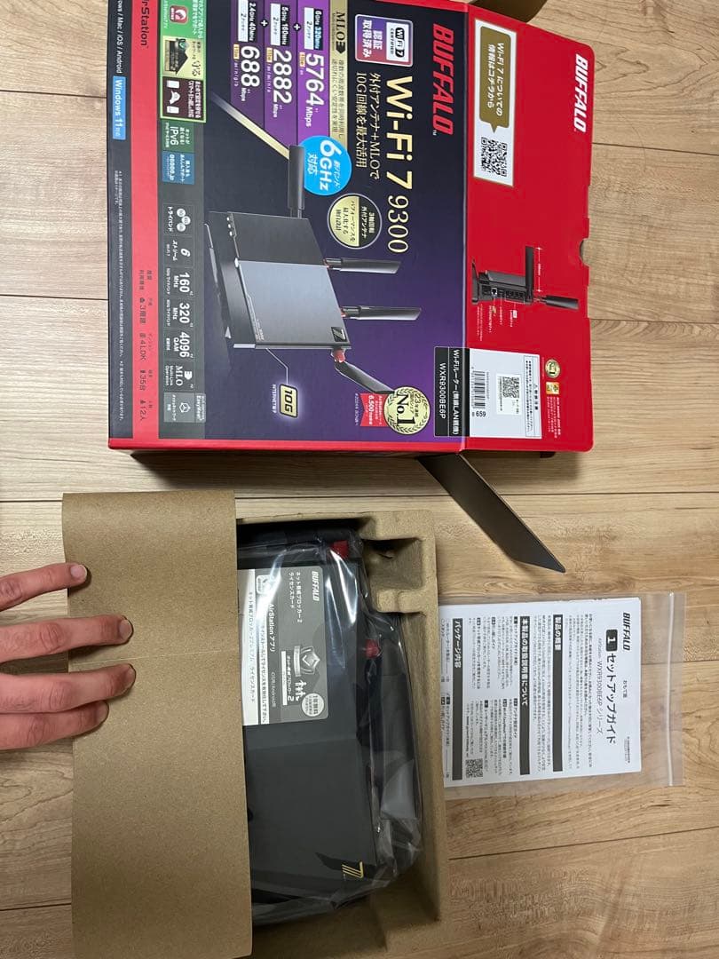 BUFFALO 無線LANルーター　WXR9300BE6P