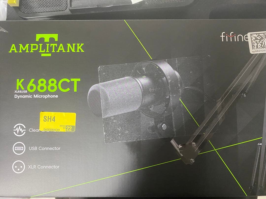 【未開封】FIFINE K688CT ダイナミックマイク/マイクアーム付