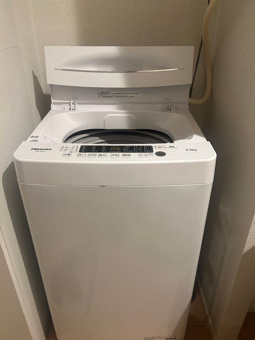 【分解洗浄済】Hisense 縦型洗濯機HW-K55E 5.5kg 方南、笹塚