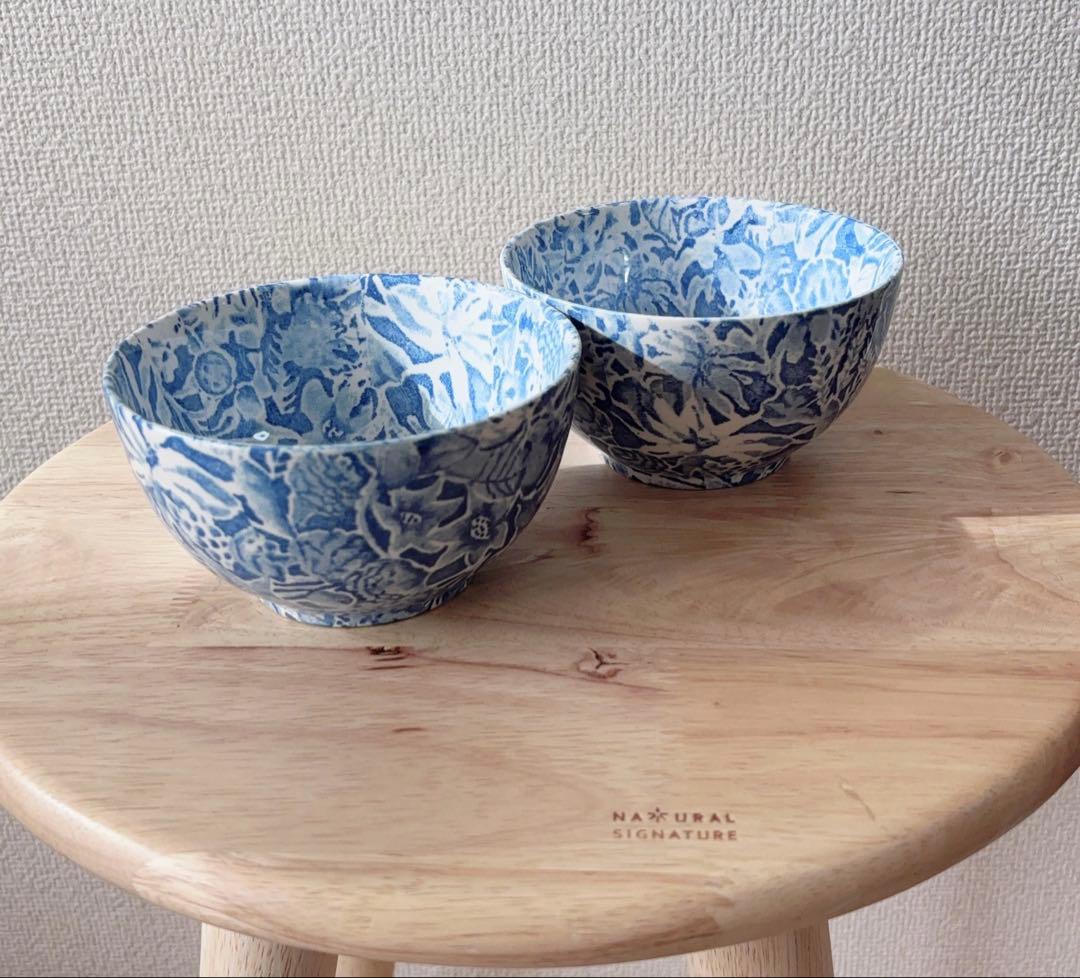 ヴィンテージBurleigh Scilla バーレイシラーカフェオレボウル2つ