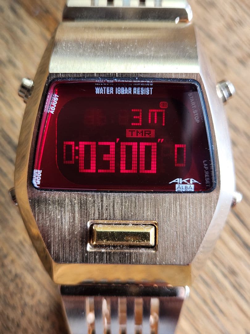 動作確認済/点灯OK　美品　セイコー　ALBA　インゴット　ダースベーダー