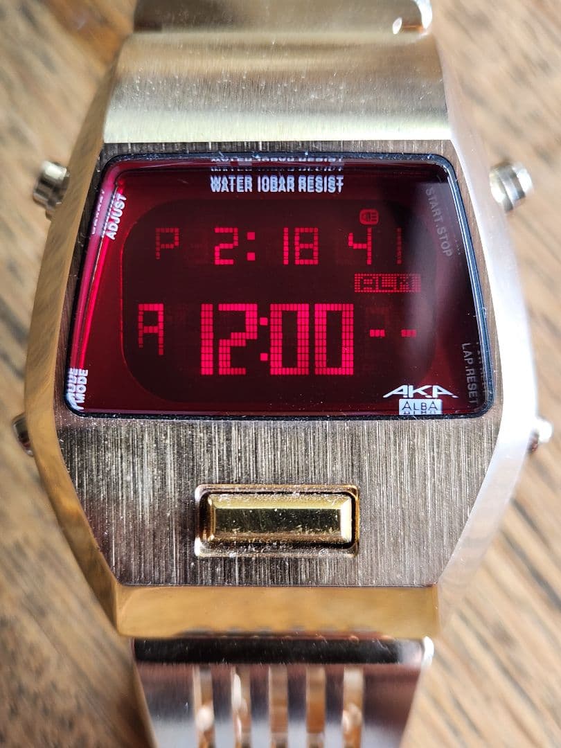 動作確認済/点灯OK　美品　セイコー　ALBA　インゴット　ダースベーダー