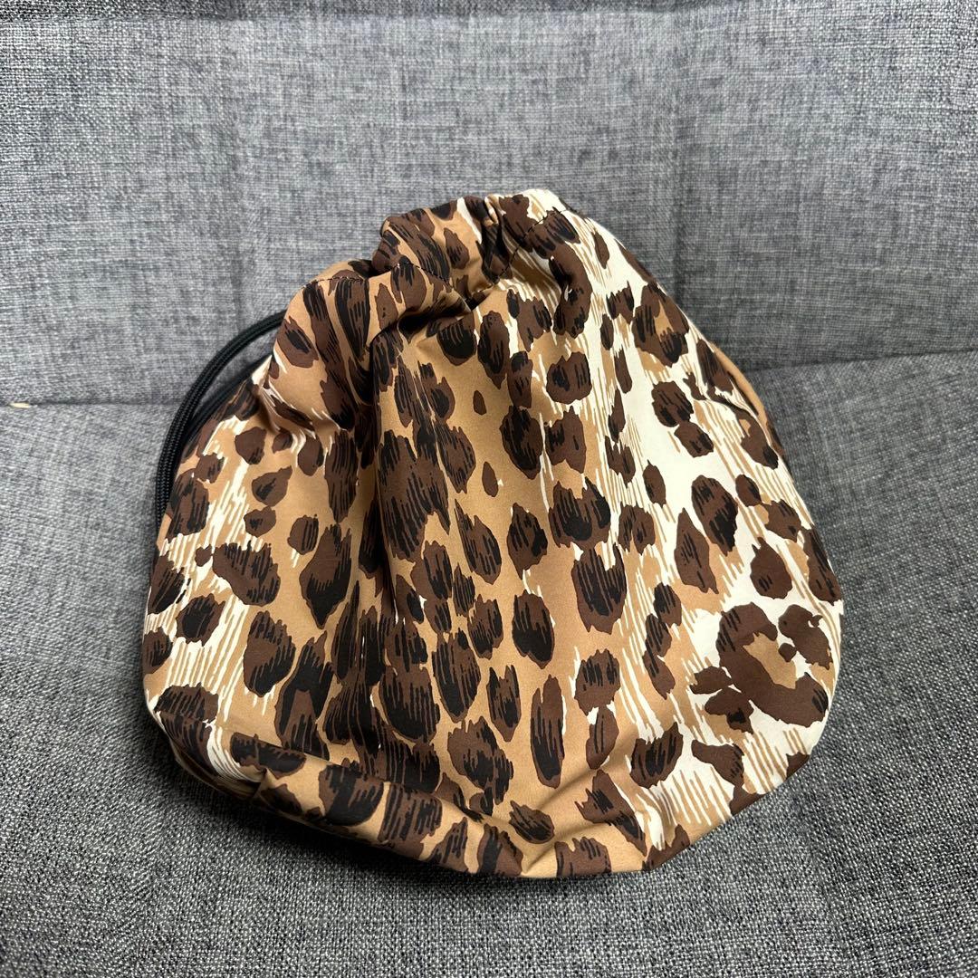 バッグ WACKOMARIA 25fw LEOPARD DRAWSTRING BAG 1