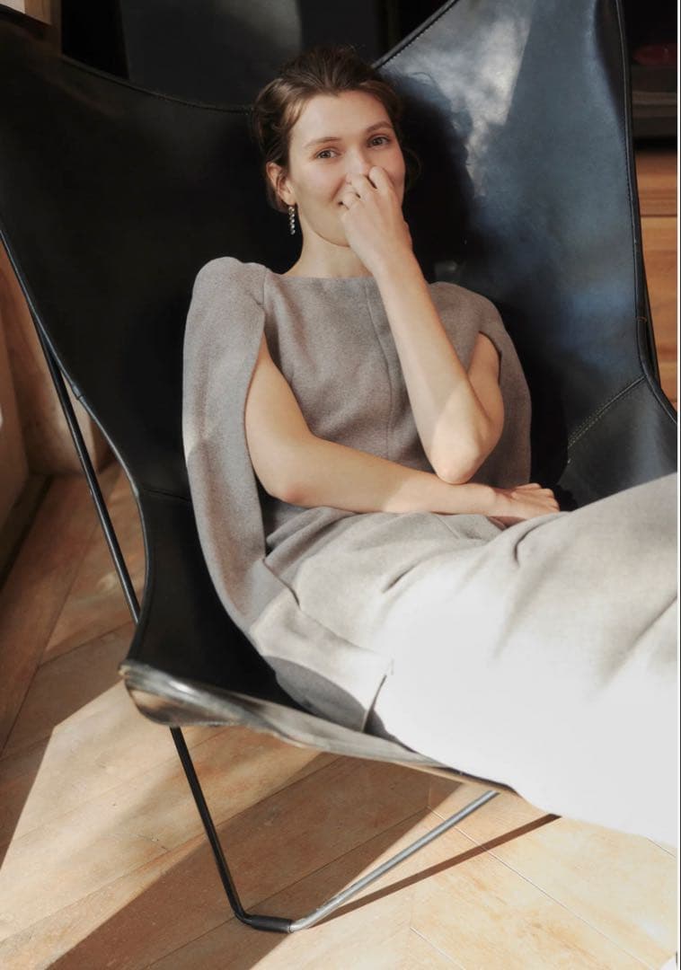 laubeblanc Narrow line Cape Dress Mサイズ