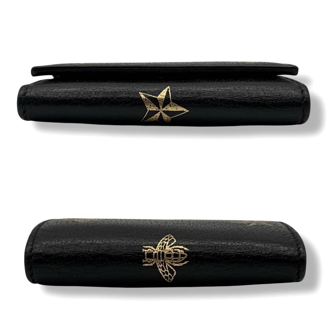 GUCCI グッチ キーケース 6連 アニマリエ 蜂 星 ブラック