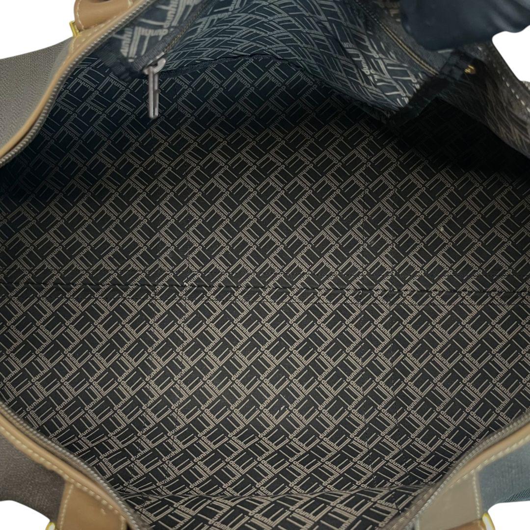 美品　ダンヒル　大容量　ボストンバッグ　旅行バッグ　PVC　レザー　腕掛　南京錠