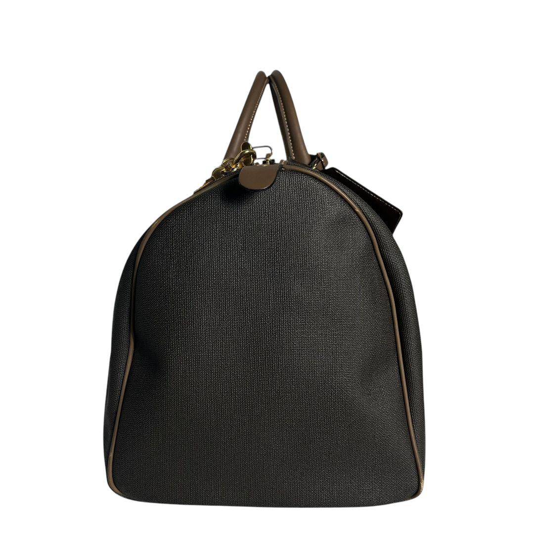 美品　ダンヒル　大容量　ボストンバッグ　旅行バッグ　PVC　レザー　腕掛　南京錠