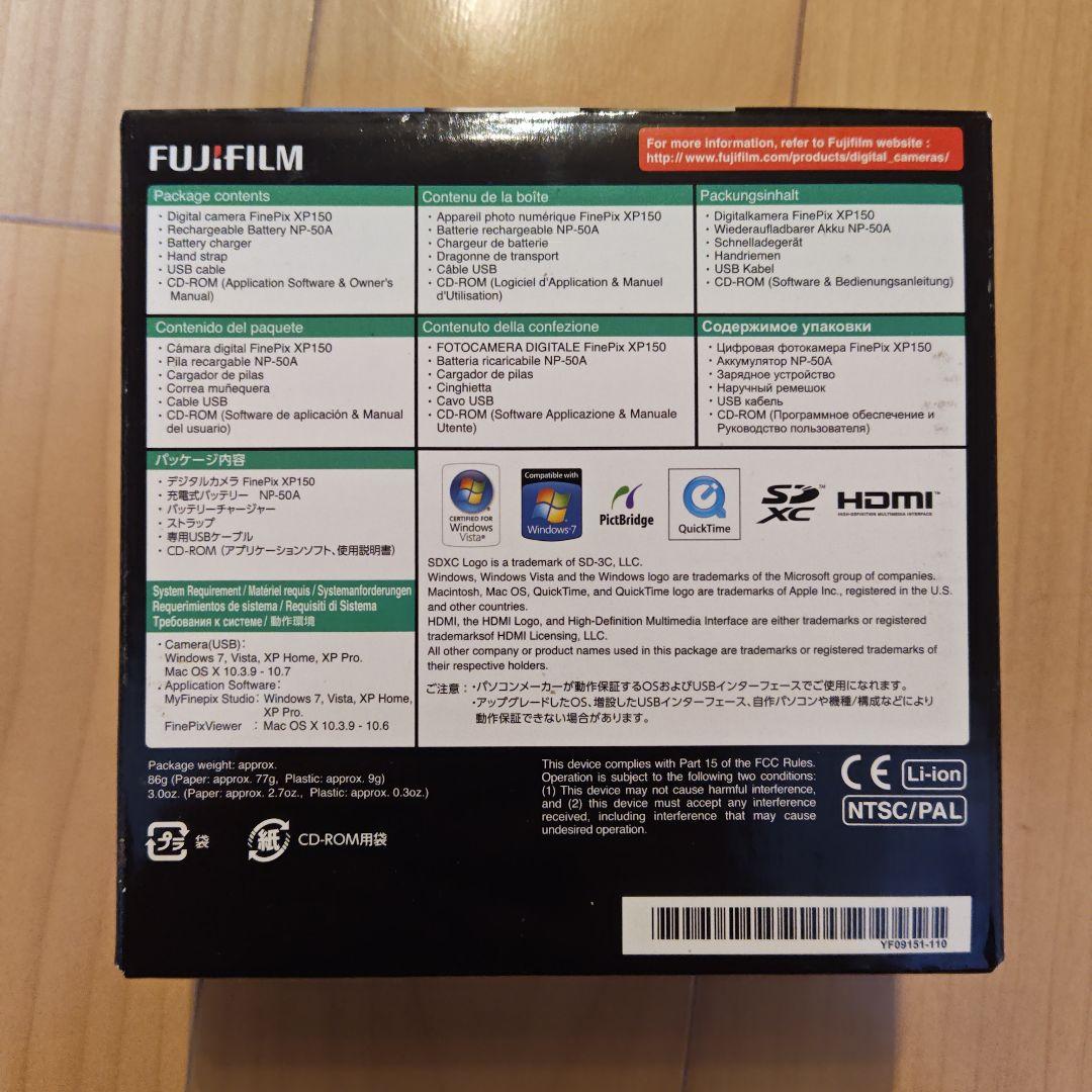 Fujifilm FinePix XP150 防水デジタルカメラ【新品 未開封】