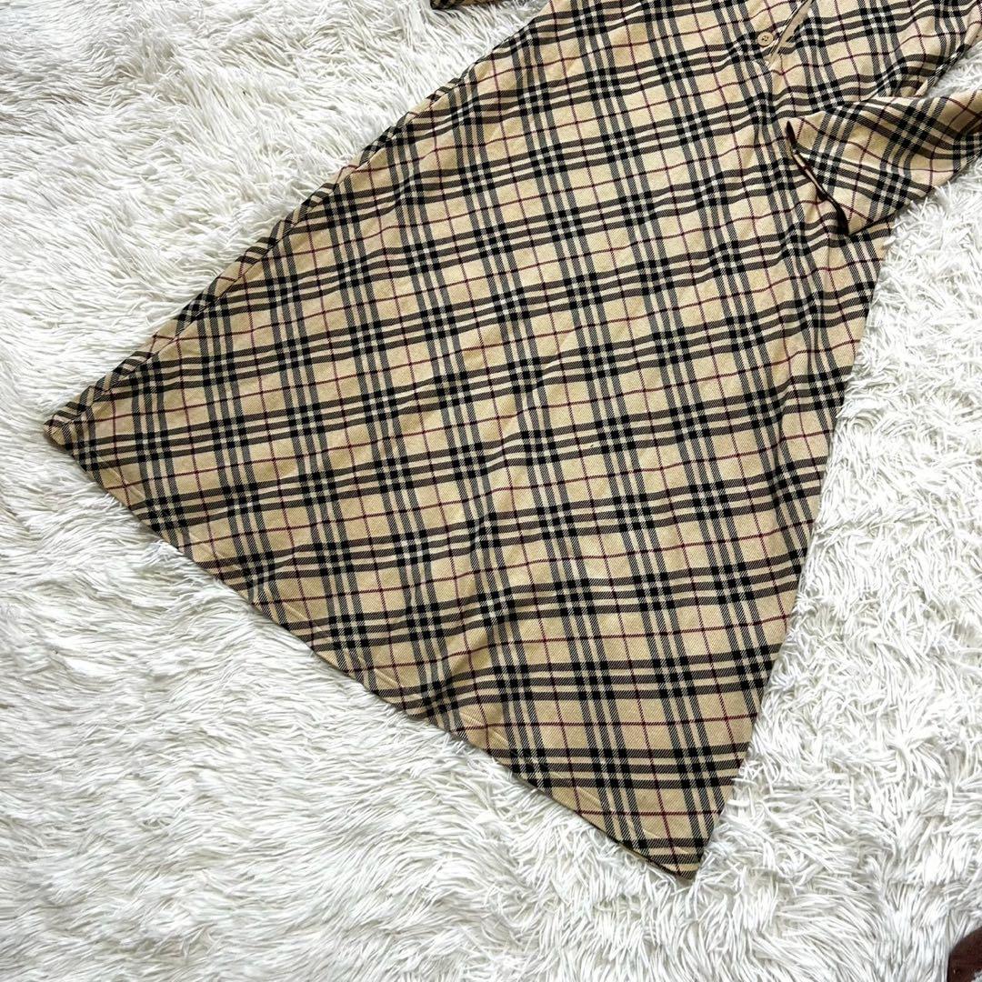 美品✨希少❗️バーバリーロンドン　ロングワンピース　ノバチェック