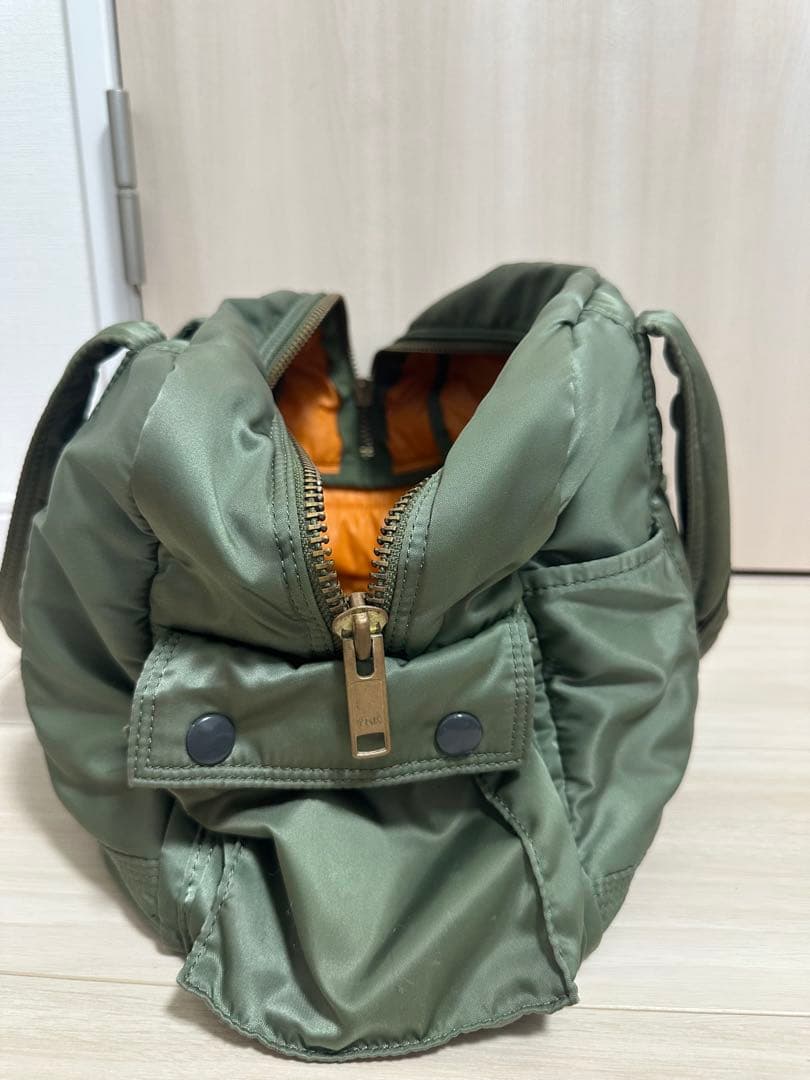 PORTERタンカー ボストンバッグ ハンドバッグ ナイロン オリーブグリーン