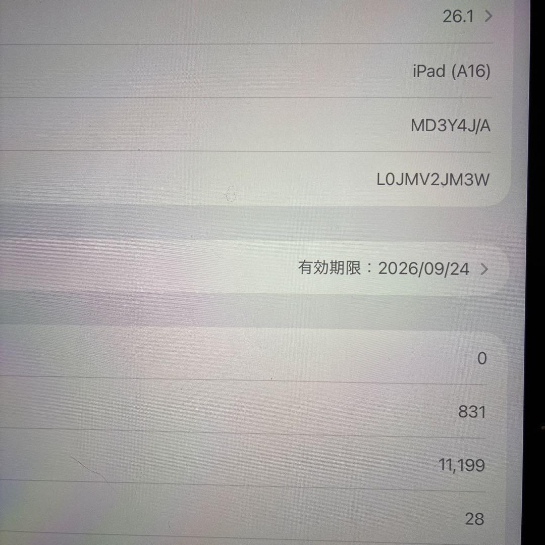 Apple iPad 11インチ Wi-Fi 128GB 2025年春モデル
