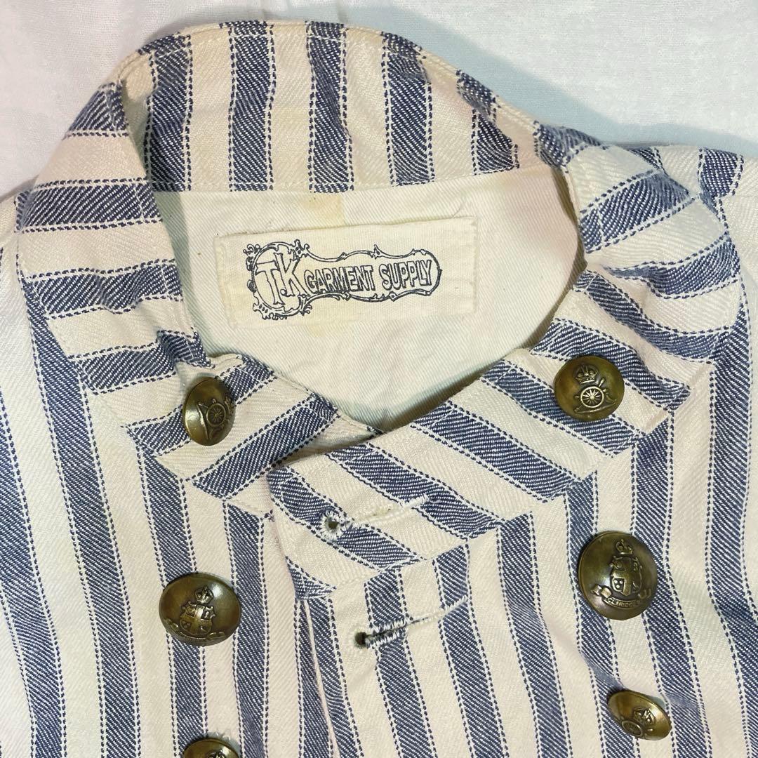 TK GARMENT SUPPLY ナポレオンジャケット ストライプ　ビンテージ