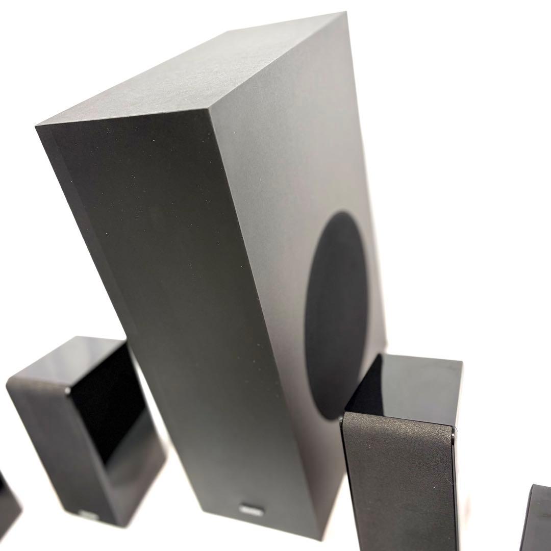 DENON 5.1ch サラウンドスピーカーセット　ピアノブラック塗装