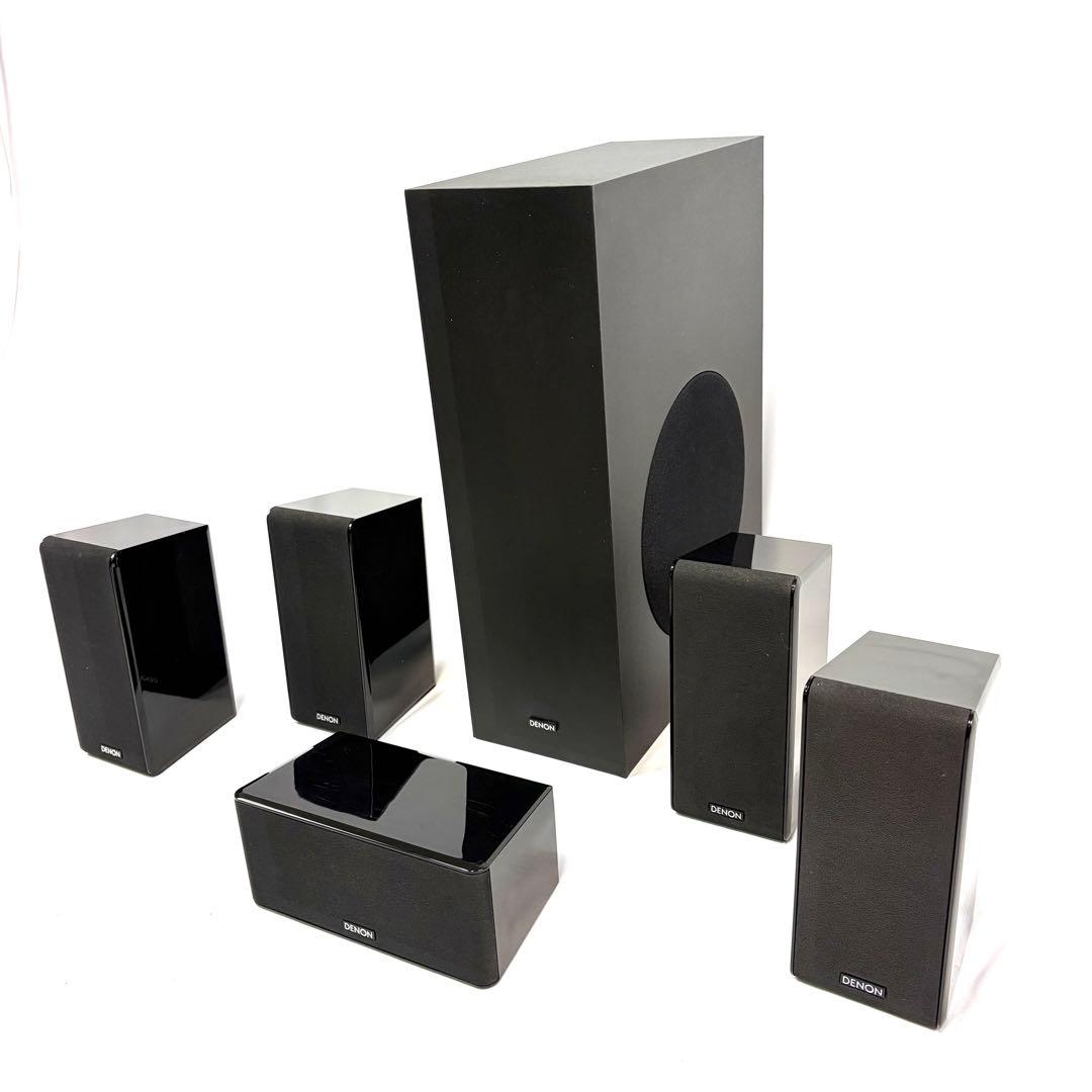 DENON 5.1ch サラウンドスピーカーセット　ピアノブラック塗装